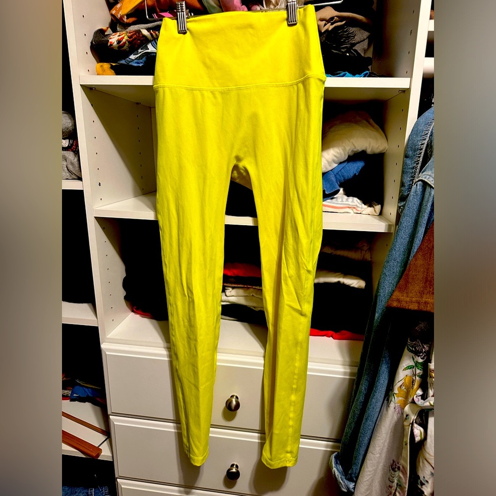 Yellow gym pants size medium